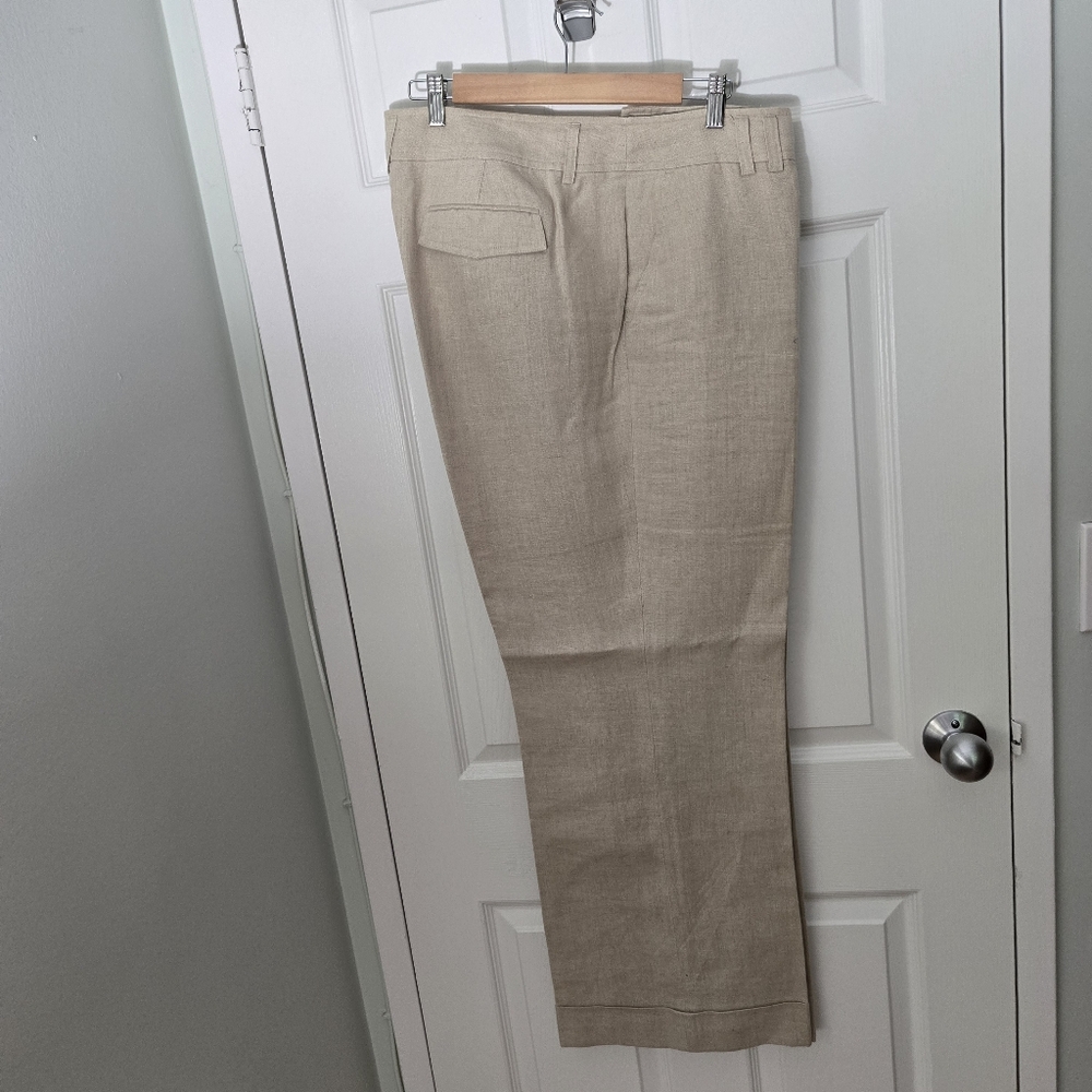Women's Michael Kors Tan Linen Pants